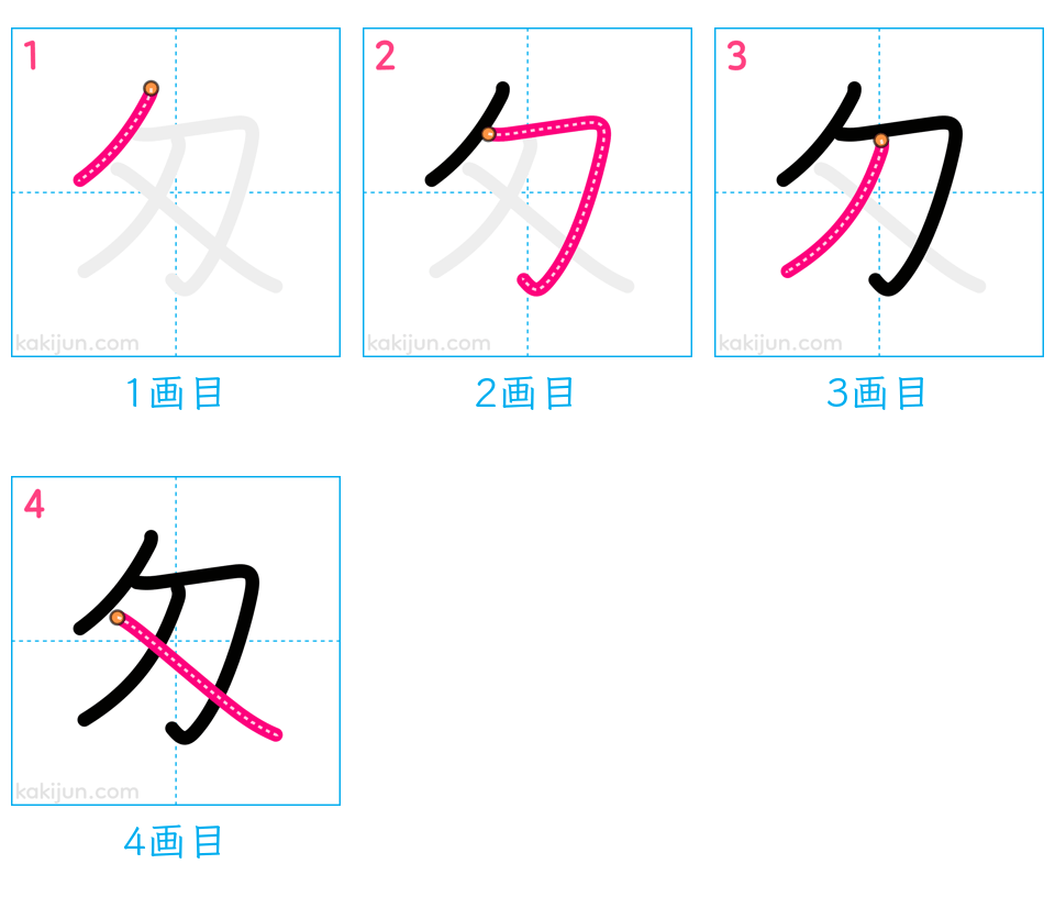 「匁」の書き順（画数）