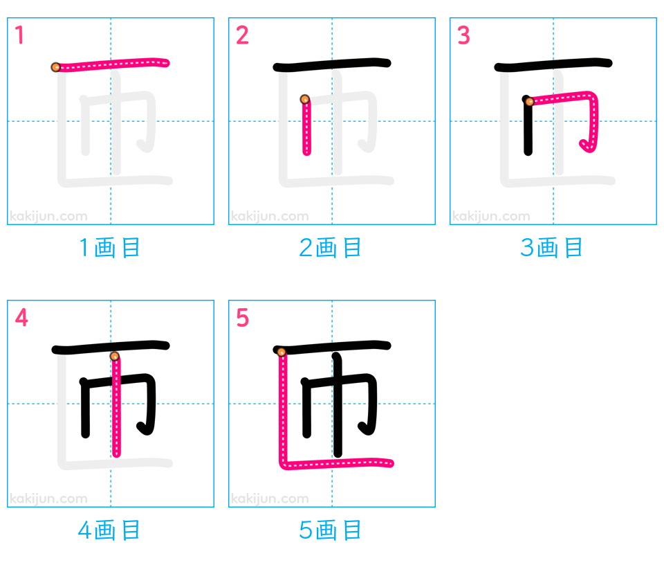 「匝」の書き順（画数）