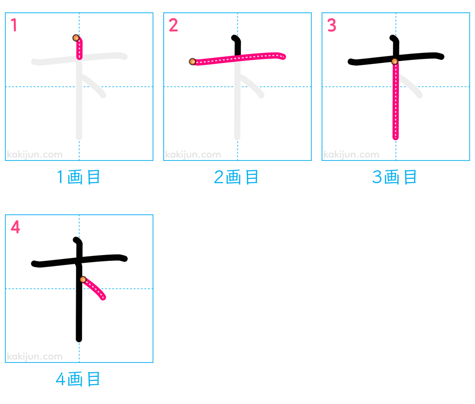 「卞」の書き順（画数）