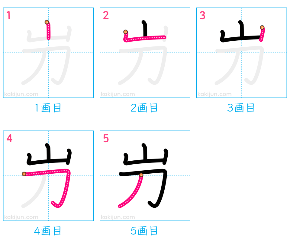 「屶」の書き順（画数）