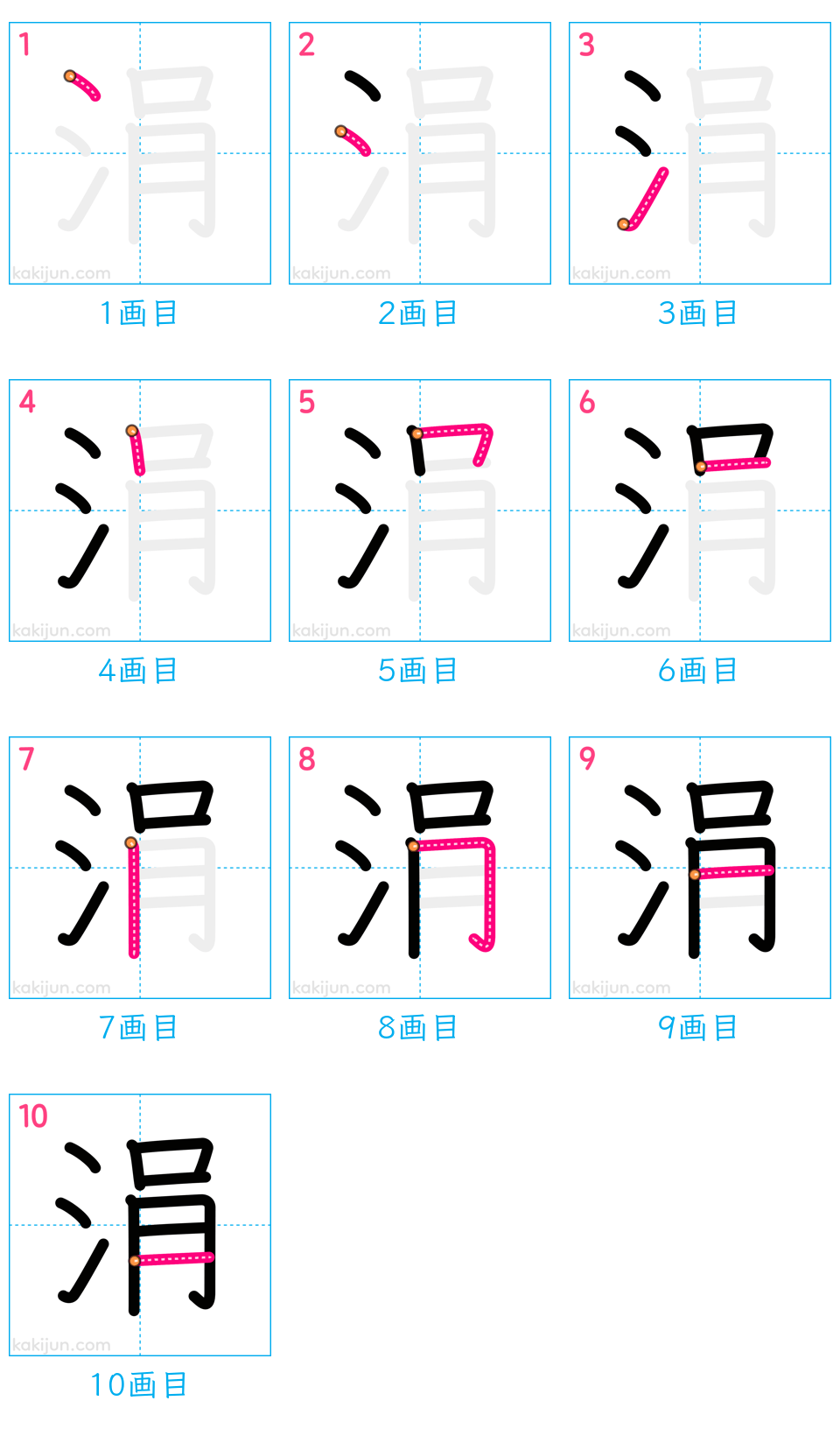 「涓」の書き順（画数）