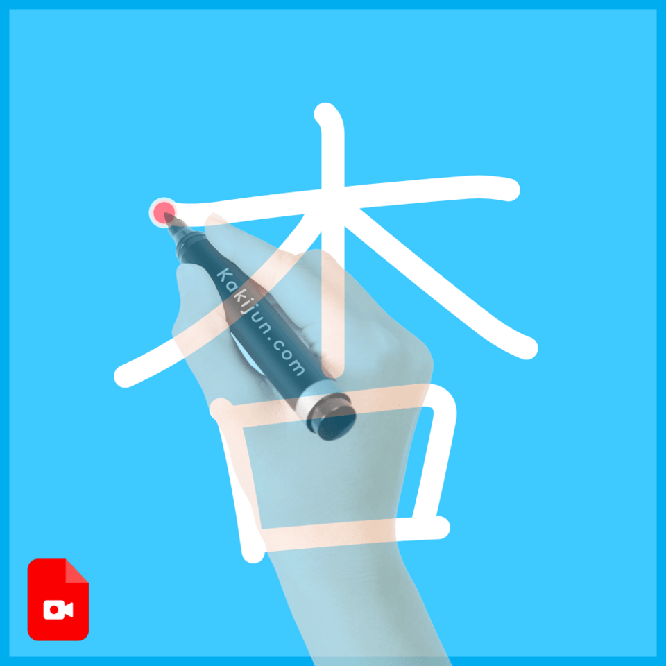 「杏」の書き方