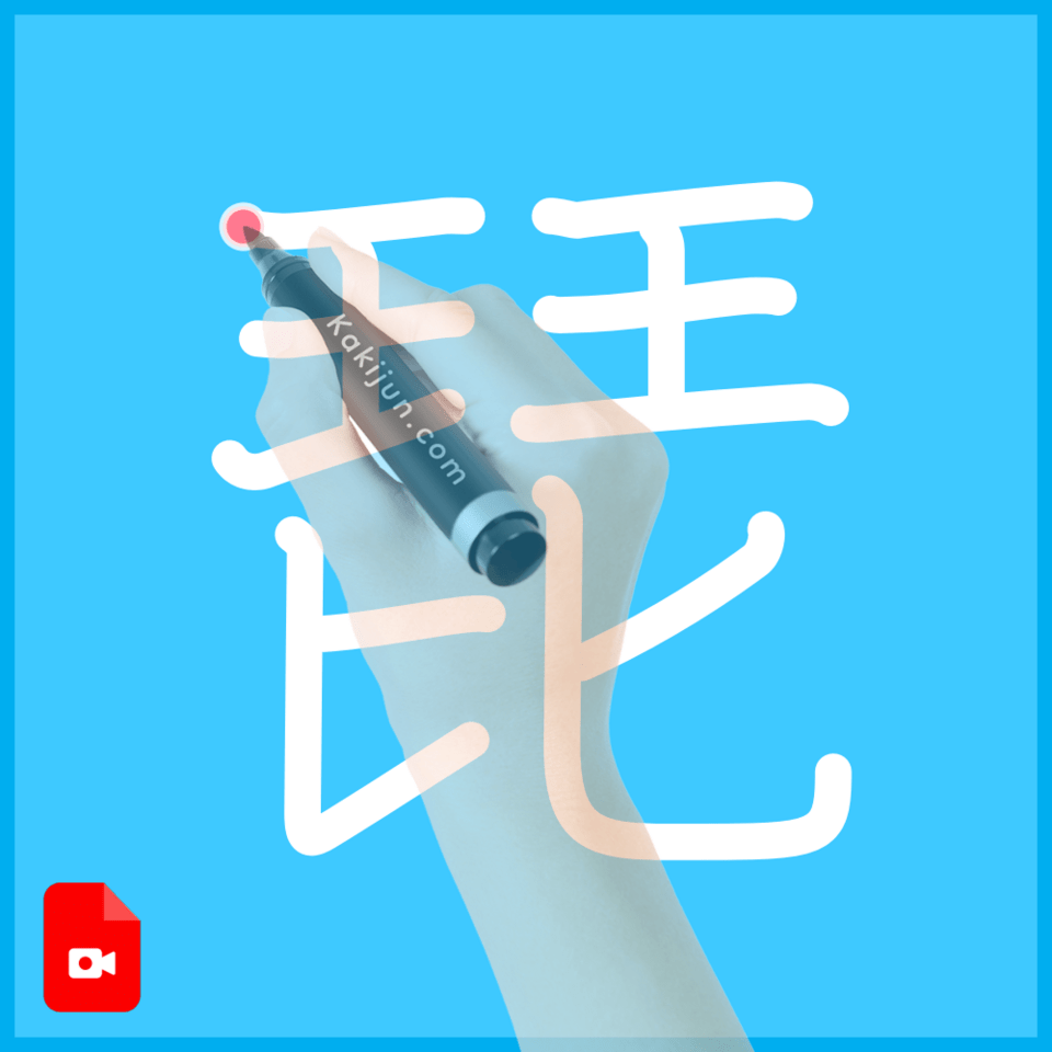 「琵」の書き方