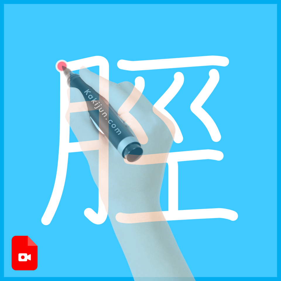 「脛」の書き方