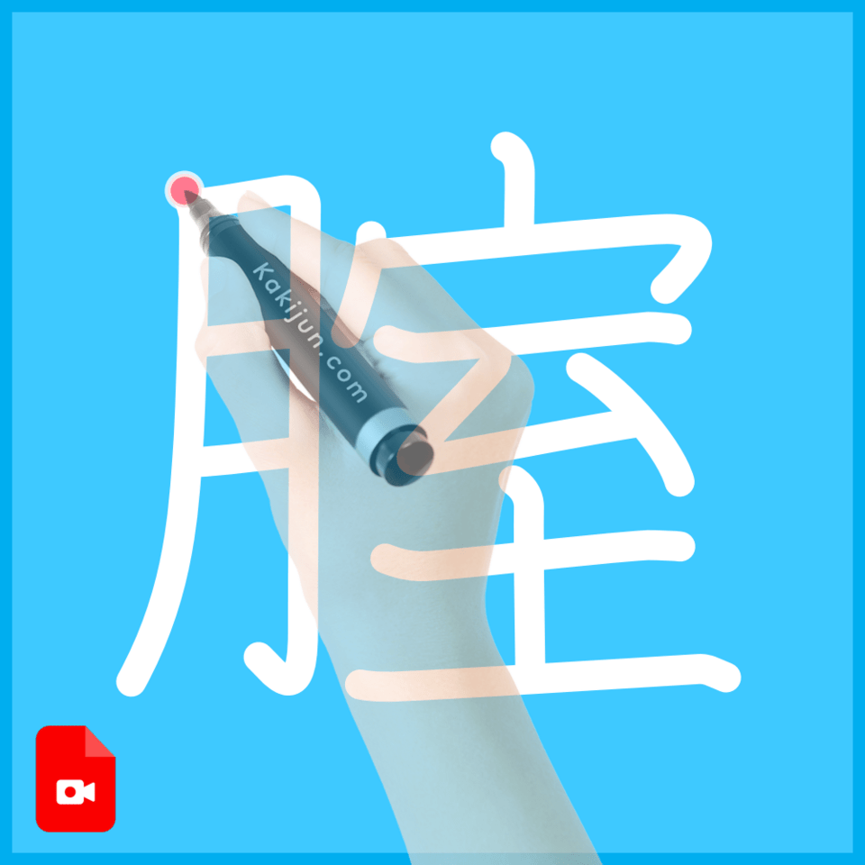 「腟」の書き順