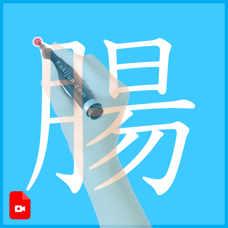 「腸」の書き方