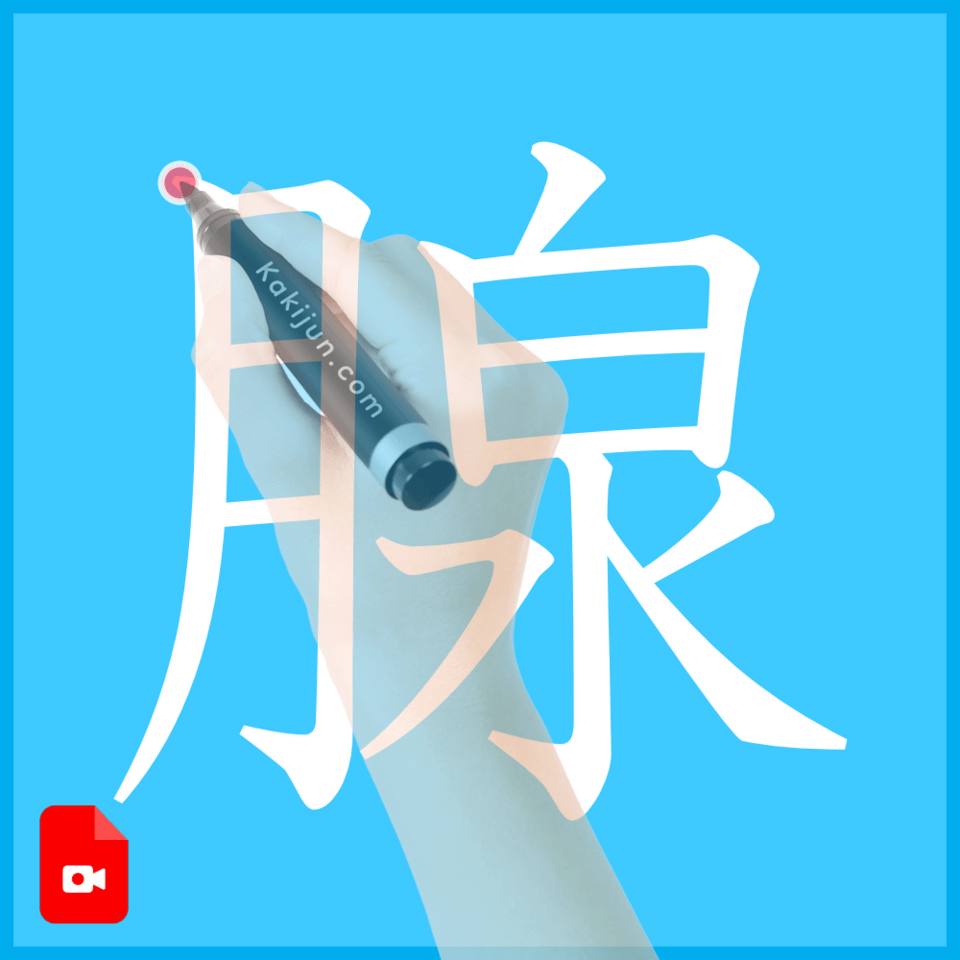 「腺」の書き方