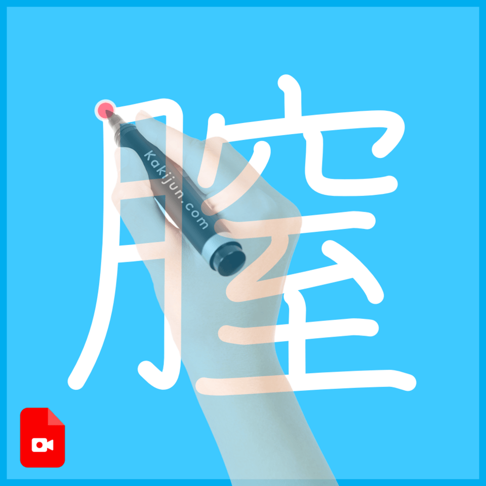 「膣」の書き順