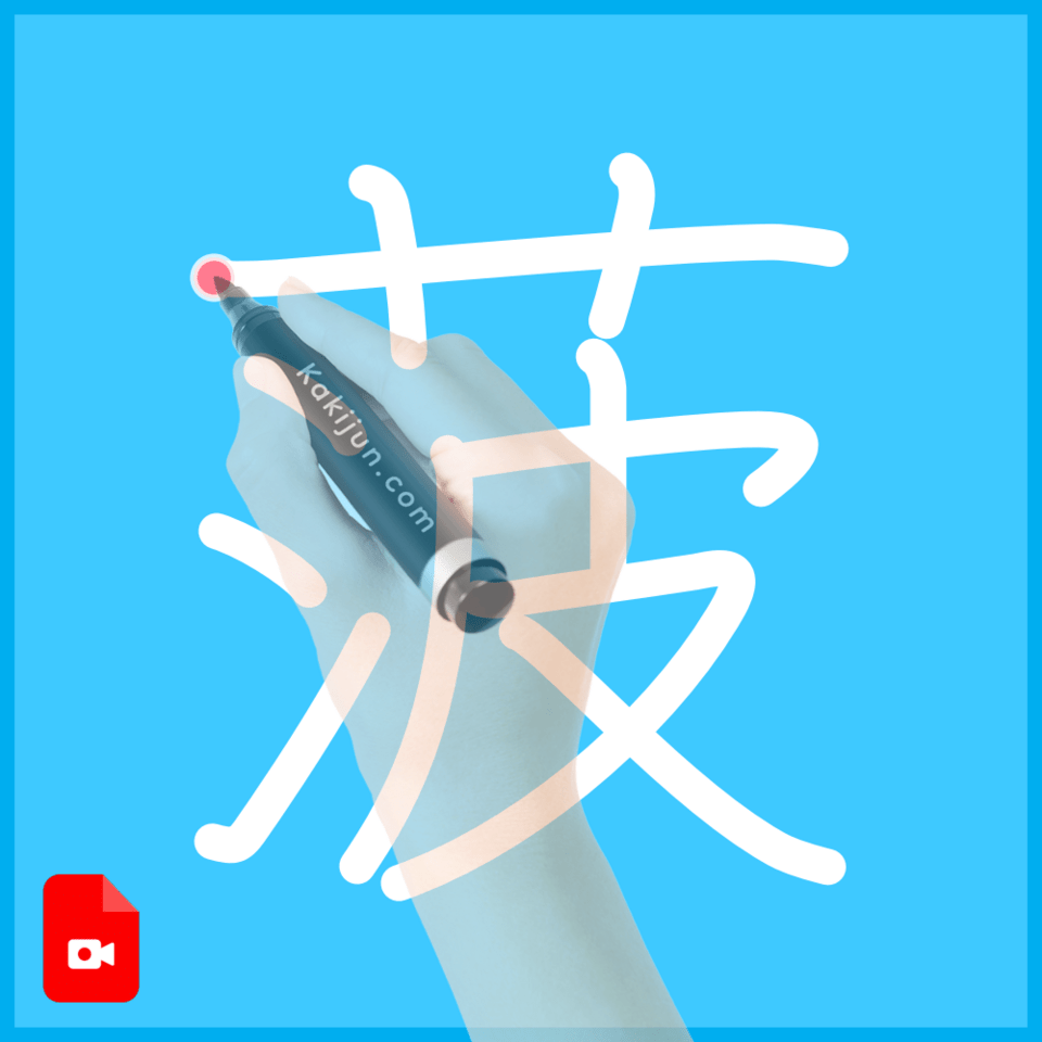 「菠」の書き順