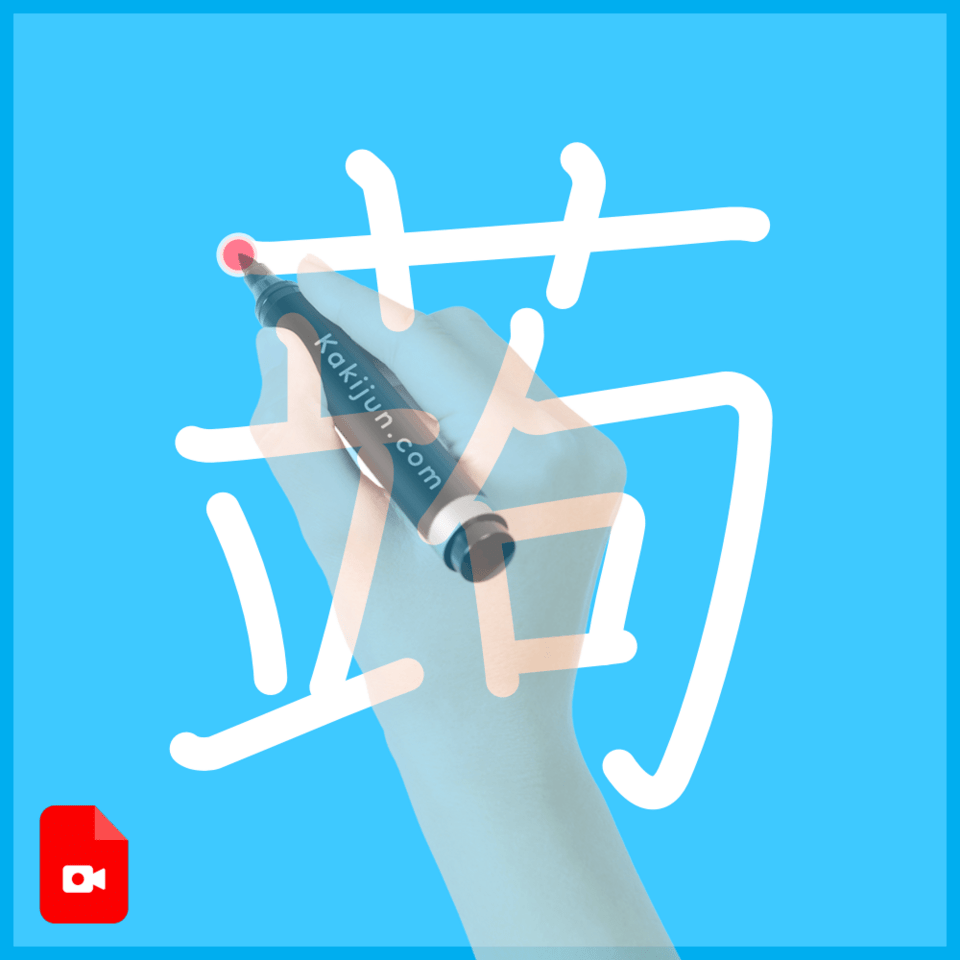 「蒟」の書き方