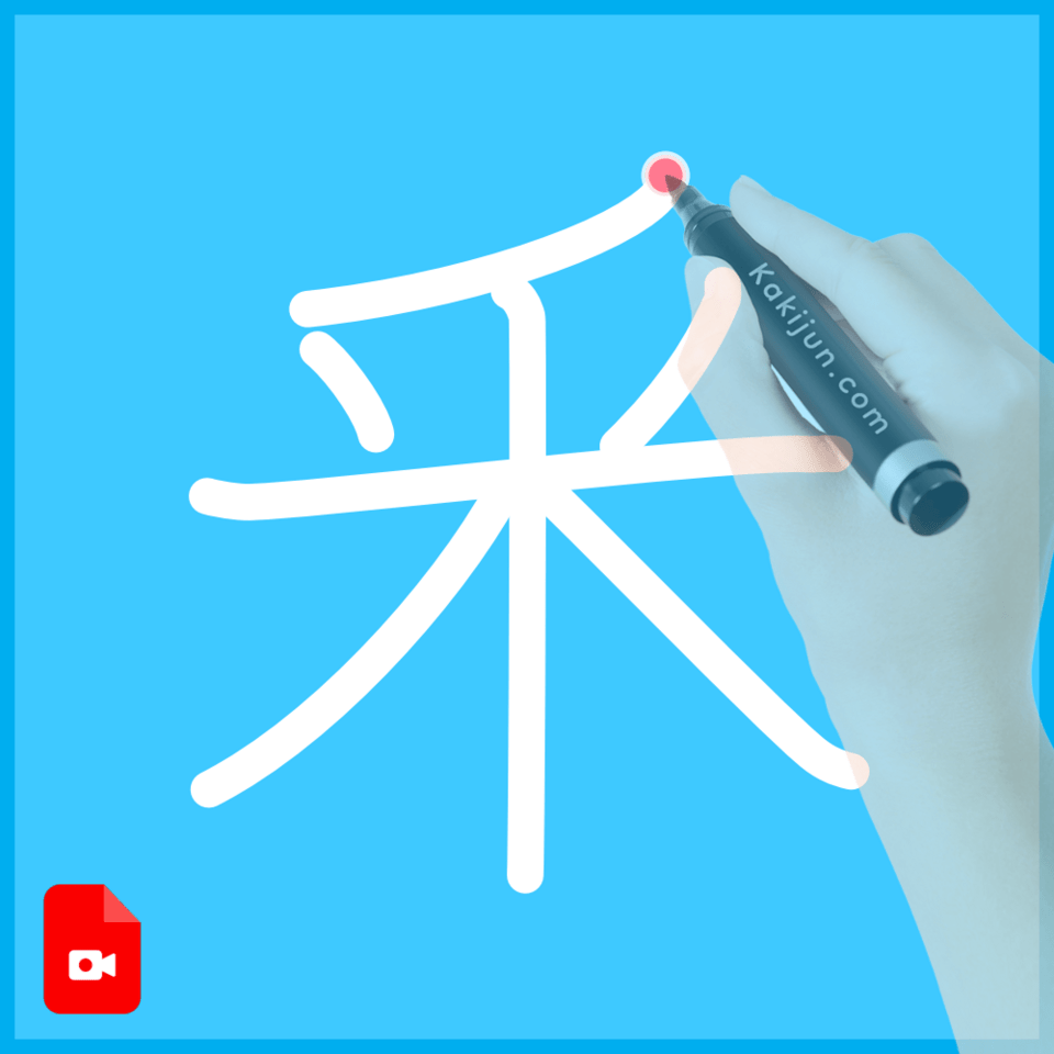 「釆」の書き方