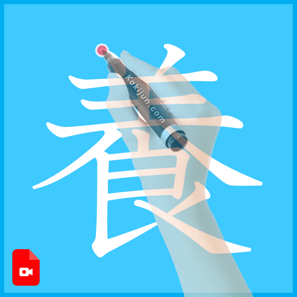 「養」の書き方