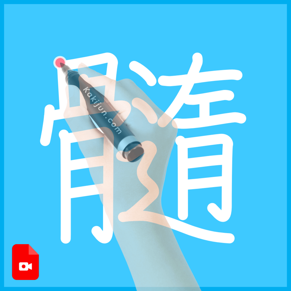 「髓」の書き順