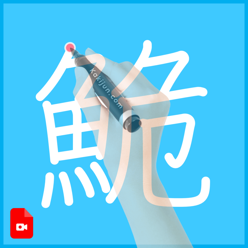 「鮠」の書き順