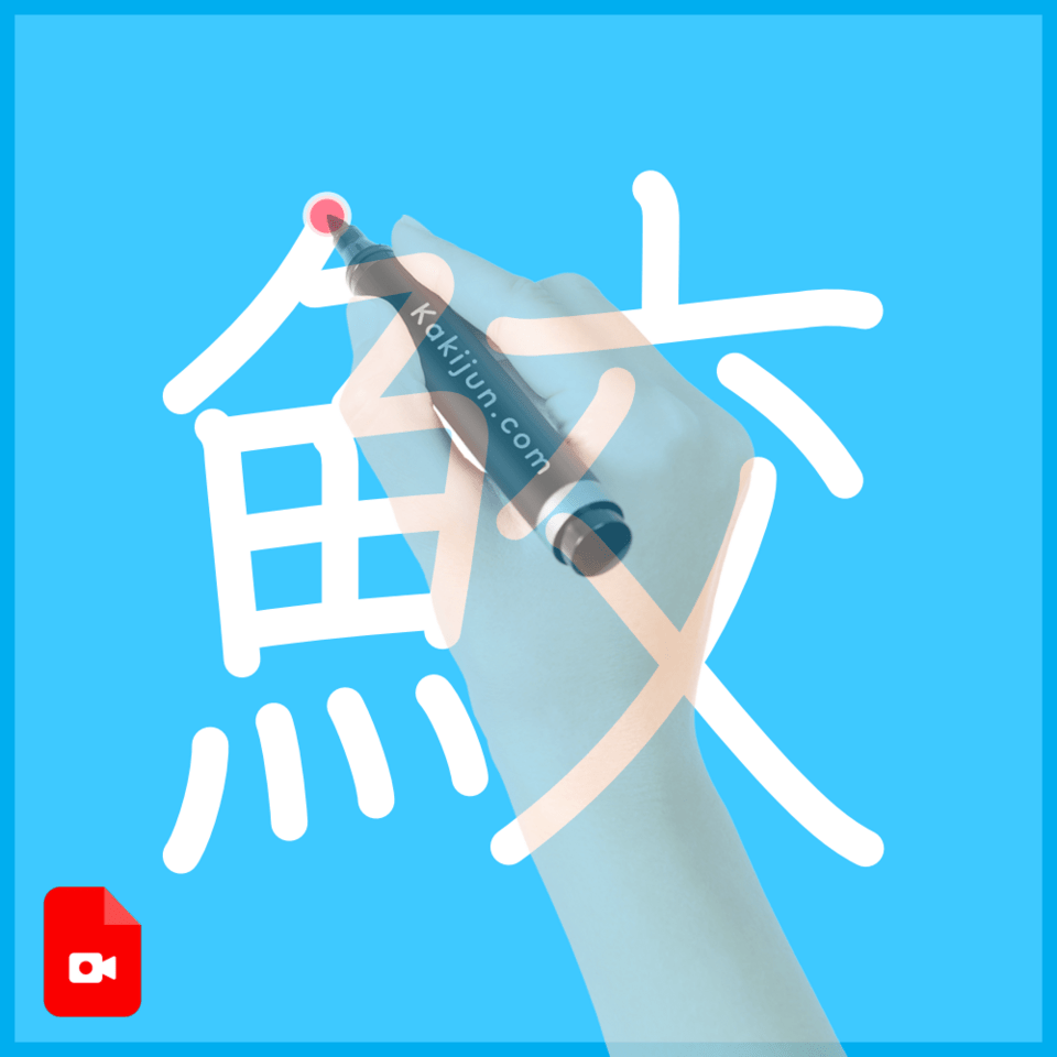 「鮫」の書き方