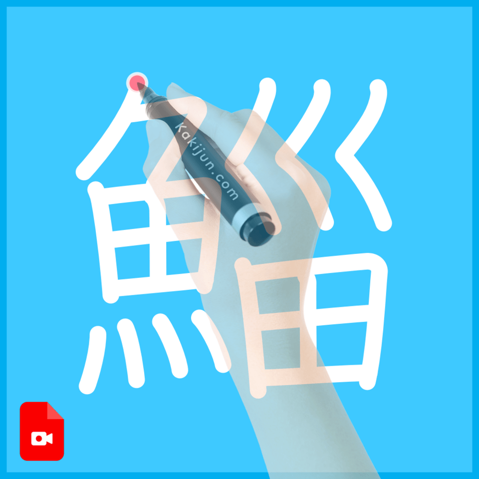 「鯔」の書き順