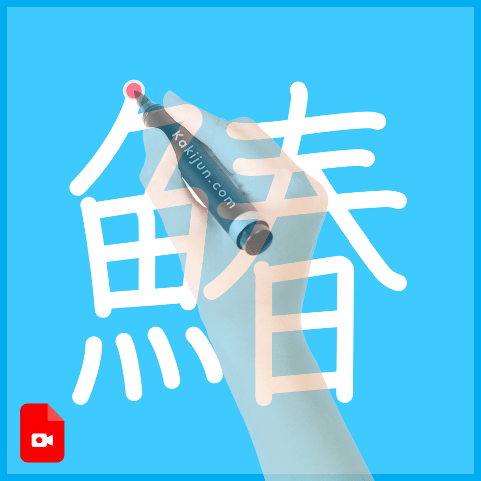 「鰆」の書き順