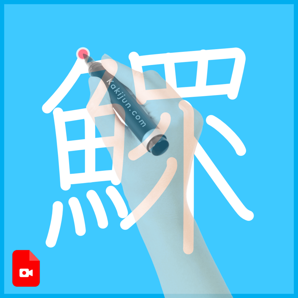 「鰥」の書き順