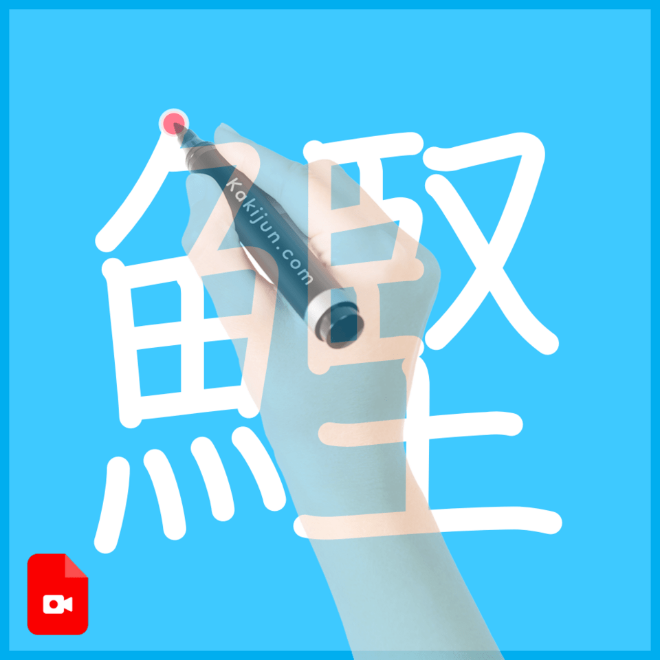 「鰹」の書き方