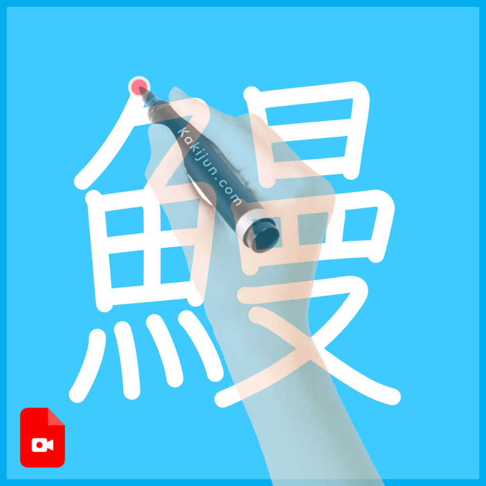 「鰻」の書き方