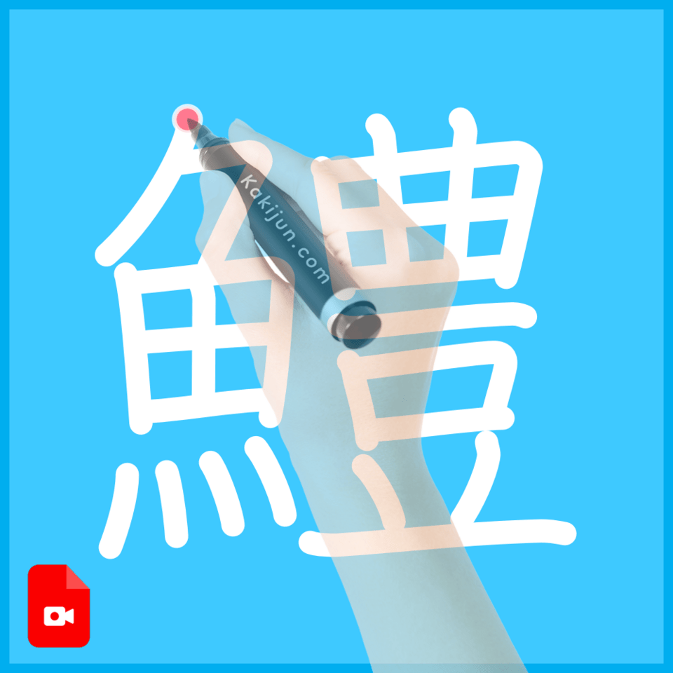 「鱧」の書き順